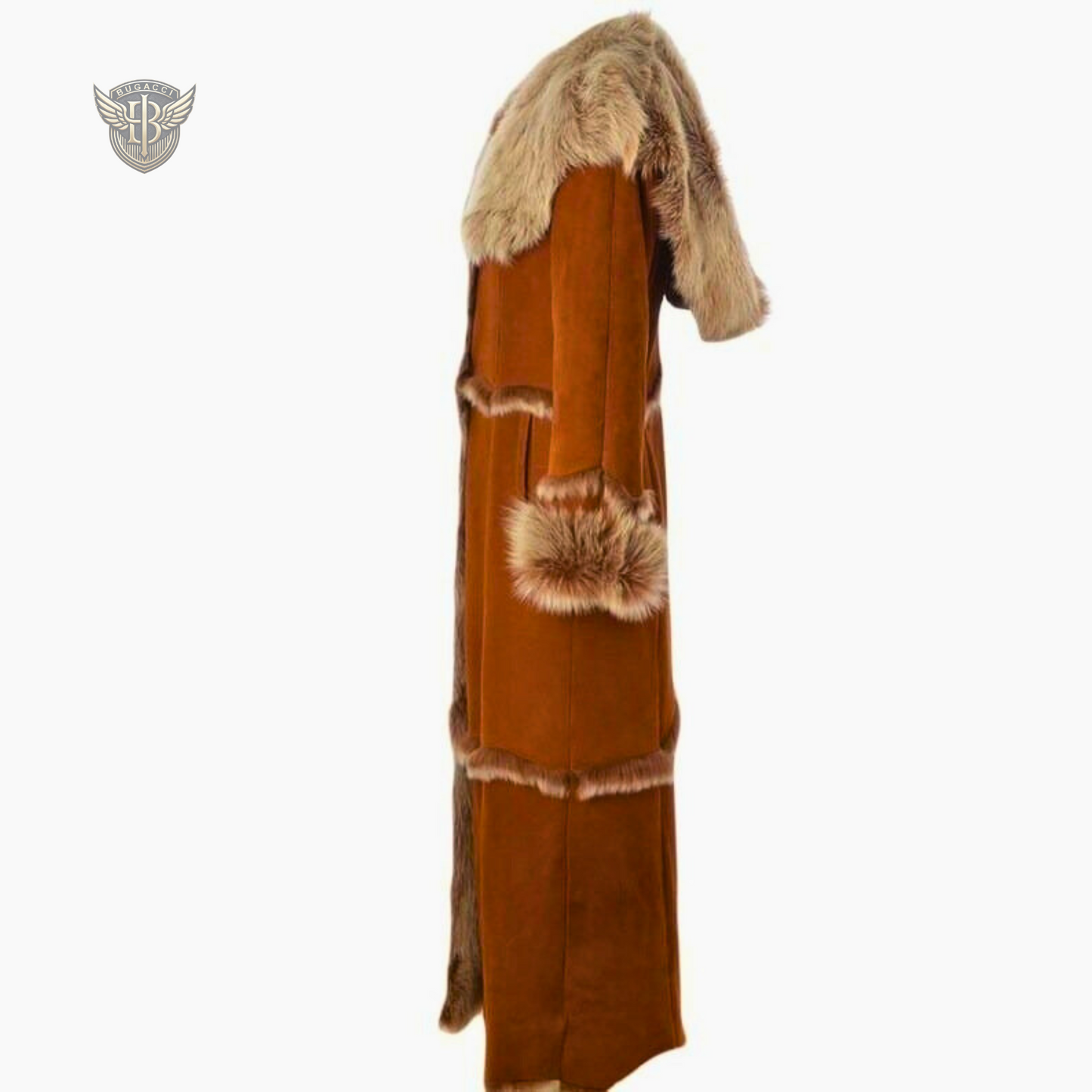 Women Brown Suede Penny Lane Coat