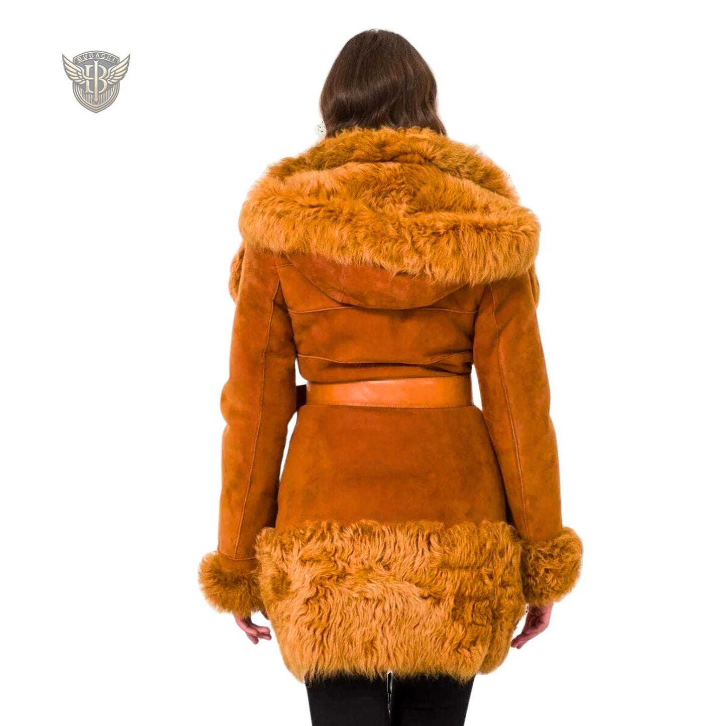 Women Brown Afghan Penny Lane Coat