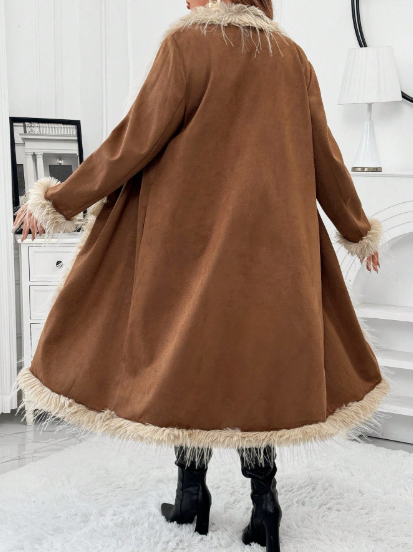 Brown Suede Leather Penny Lane Coat