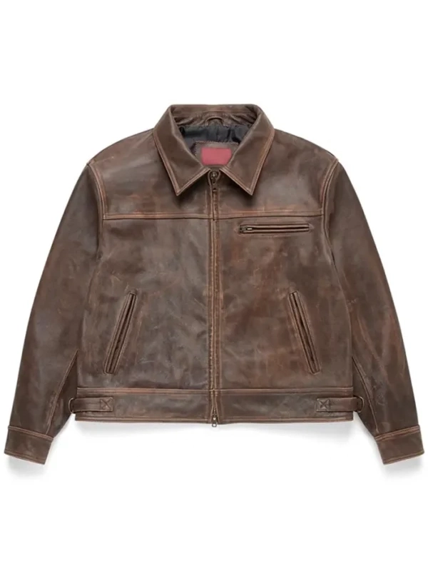 Recreated Black & Brown Leather Jacket