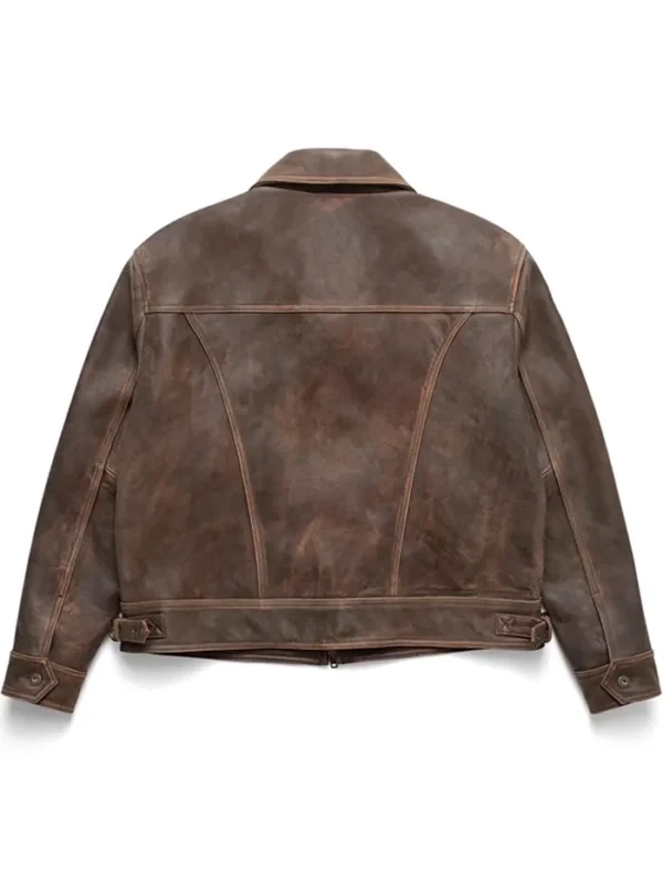 Recreated Black & Brown Leather Jacket