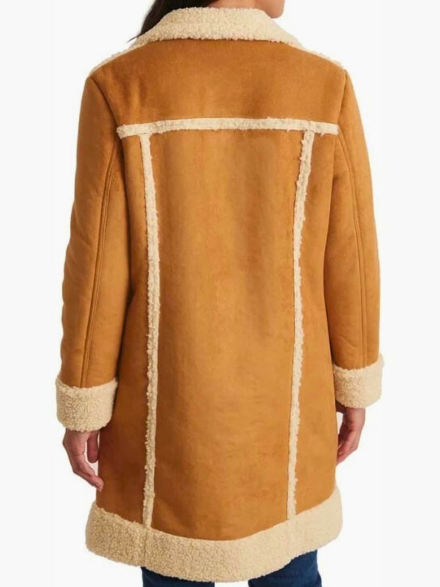 Women Brown Shearling Fur Coat