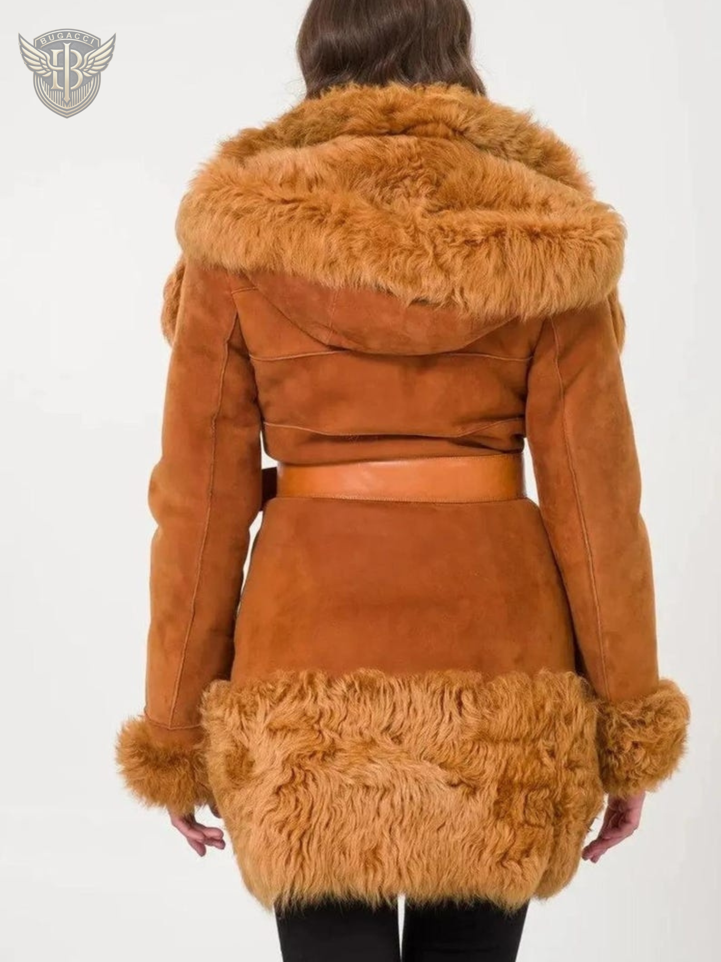 Women Brown Afghan Penny Lane Coat