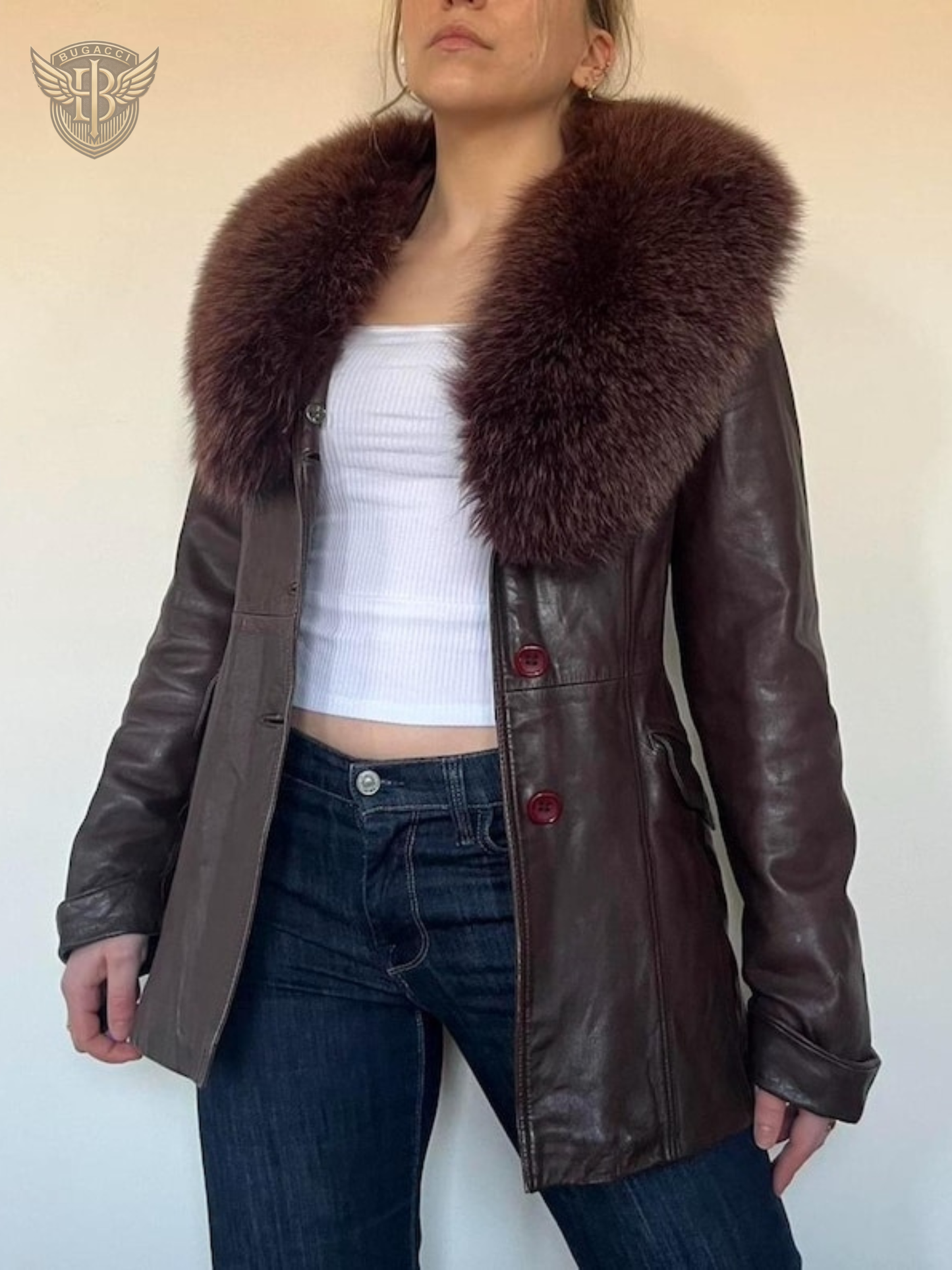Brown Leather Women Penny Lane Coat