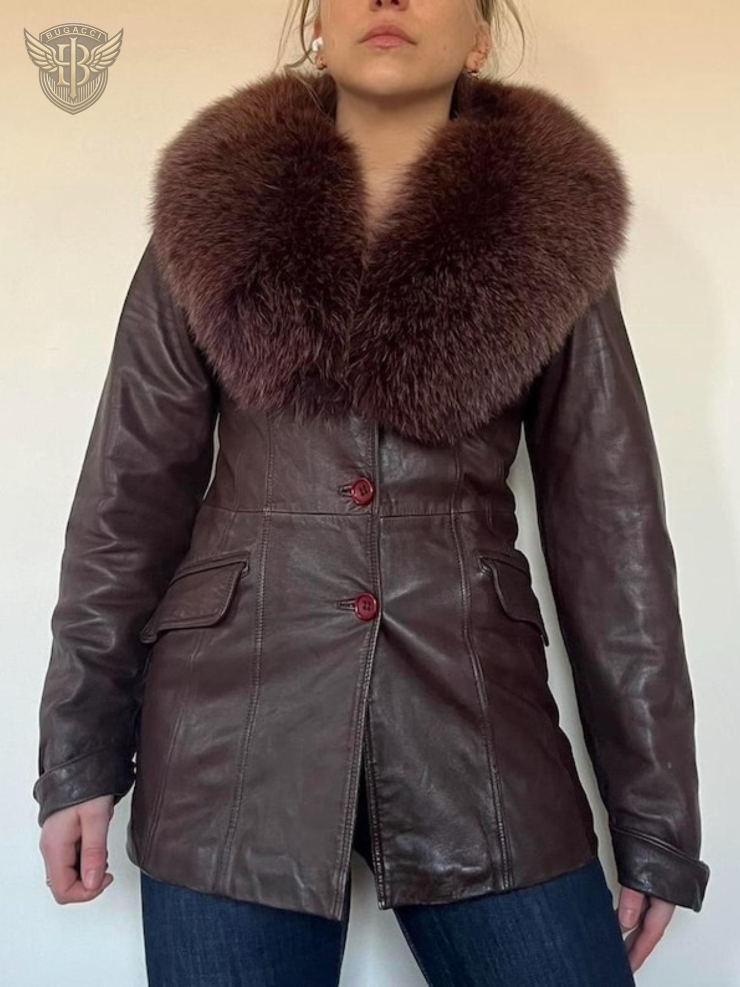 Brown Leather Women Penny Lane Coat
