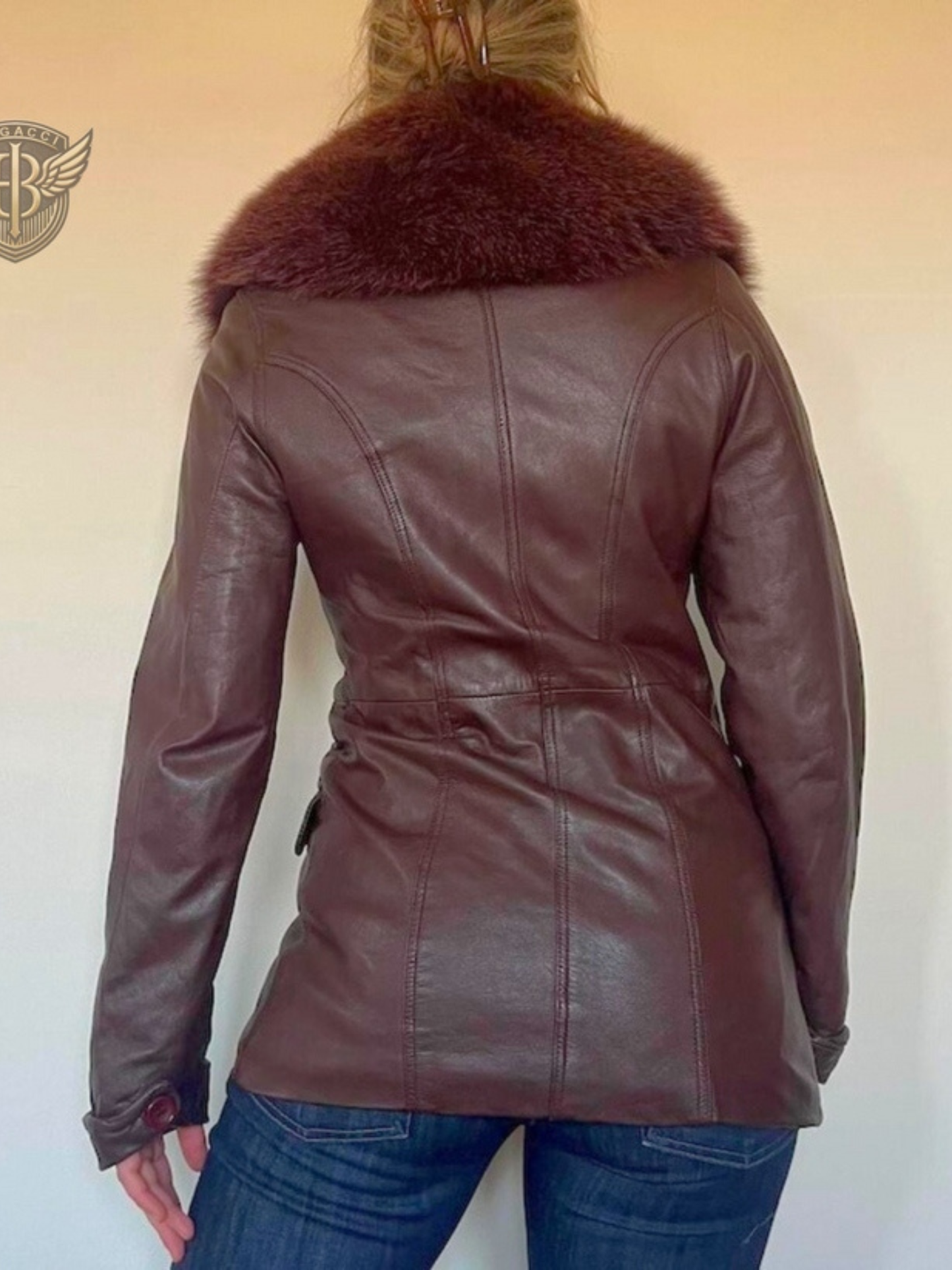 Brown Leather Women Penny Lane Coat