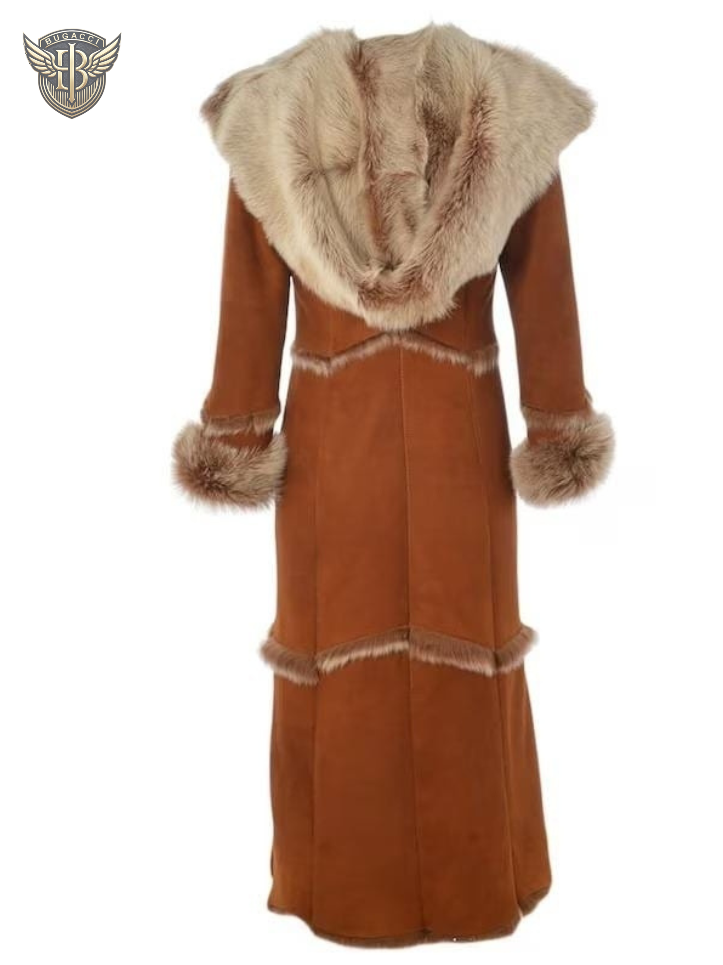 Women Brown Suede Penny Lane Coat