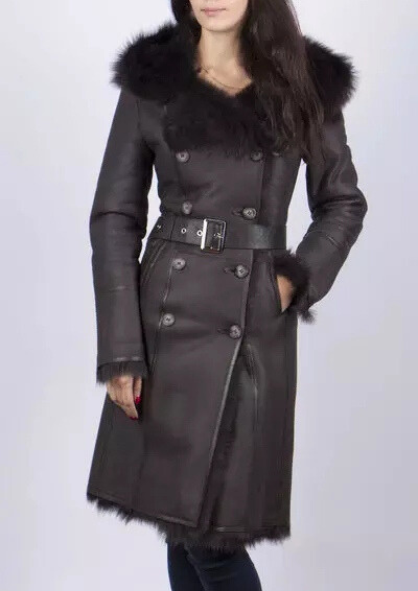 Women’s Real Sheepskin Shearling Coat