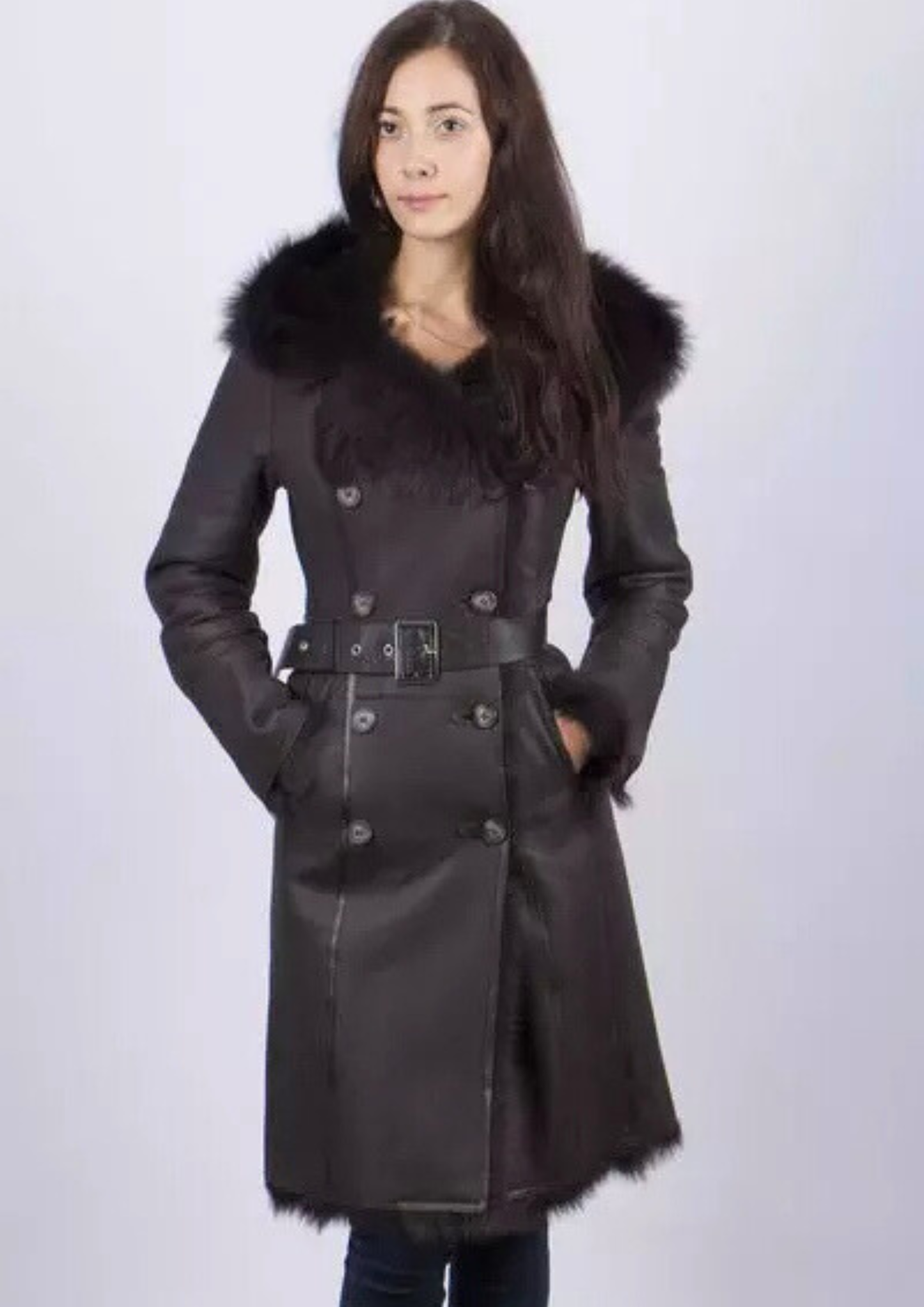 Women’s Real Sheepskin Shearling Coat