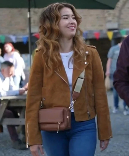 Nichole Sakura Brown Suede Jacket