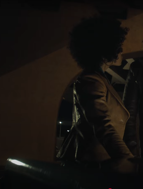 Nina’s Mustard Leather Blazer from Duster S1 (2025)