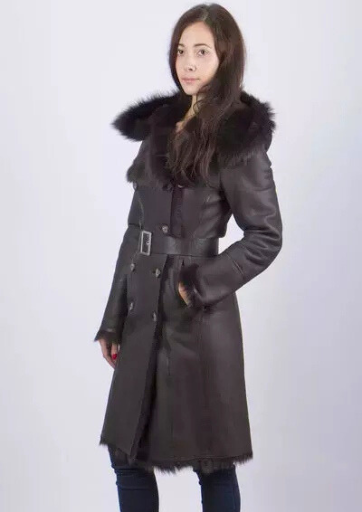 Women’s Real Sheepskin Shearling Coat