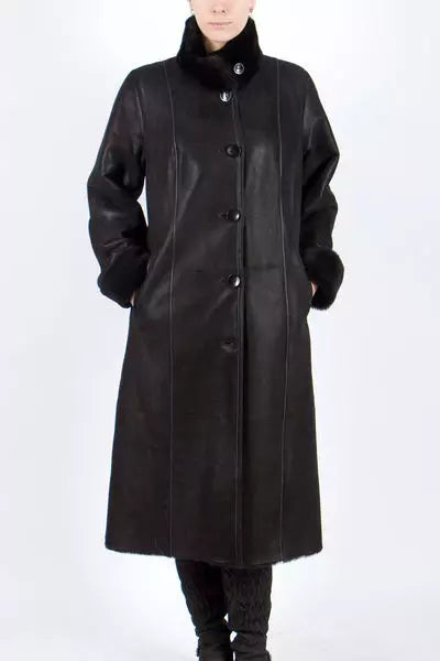 Women Shearling Leather Coat