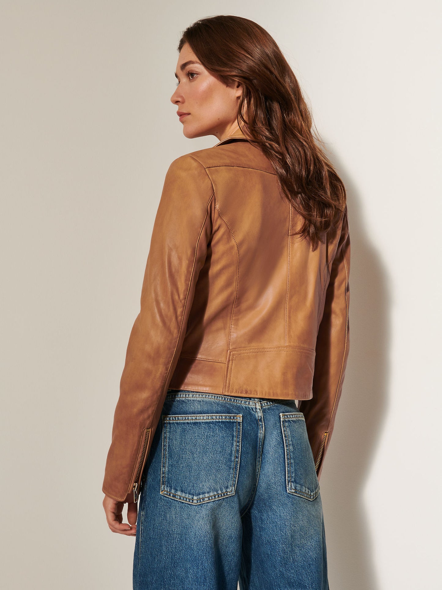 Women Brown Ariel Leather Jacket
