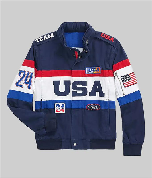 Patriotic Multicolor Sports Jacket – Inspired Streetwear Style