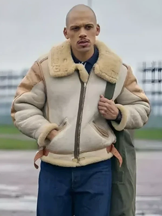 Brown Shearling Faux Fur Jacket – Vintage-Inspired Outerwear for Men