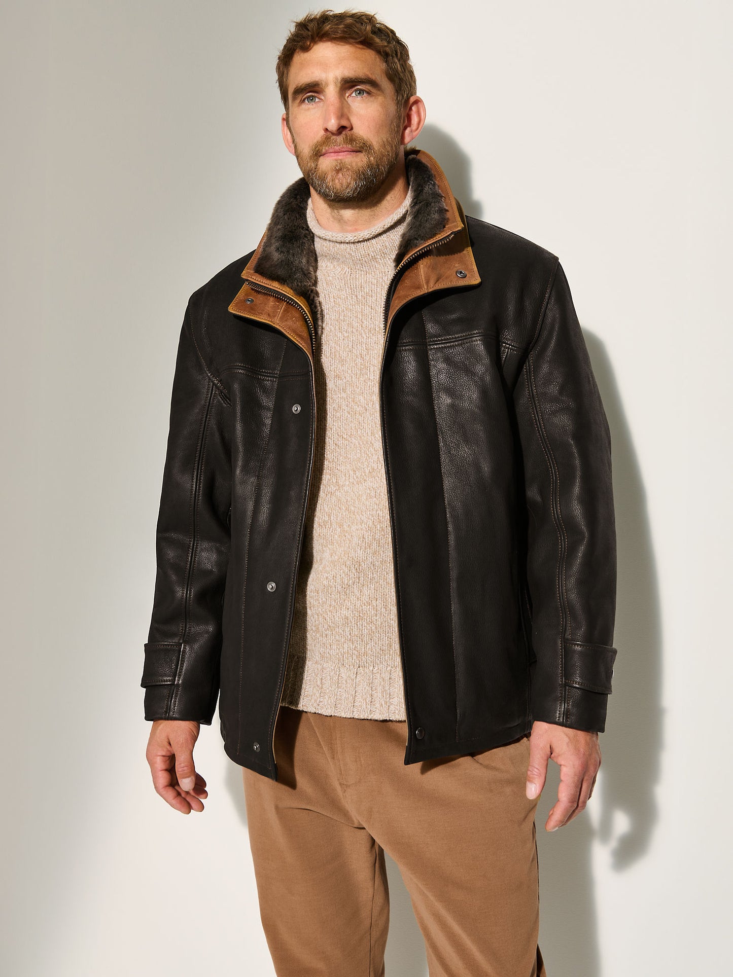 Men Black Jack Leather Jacket