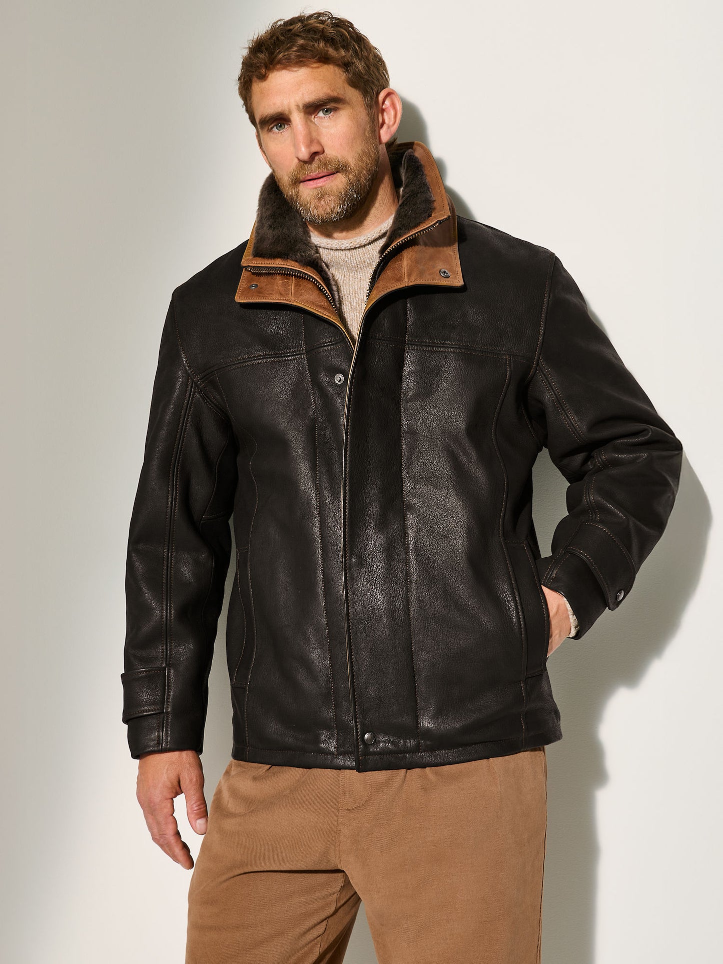 Men Black Jack Leather Jacket