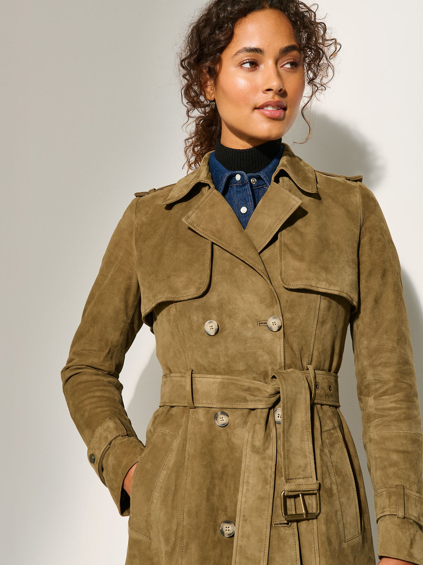 Women Trinity Khaki Trench Coat