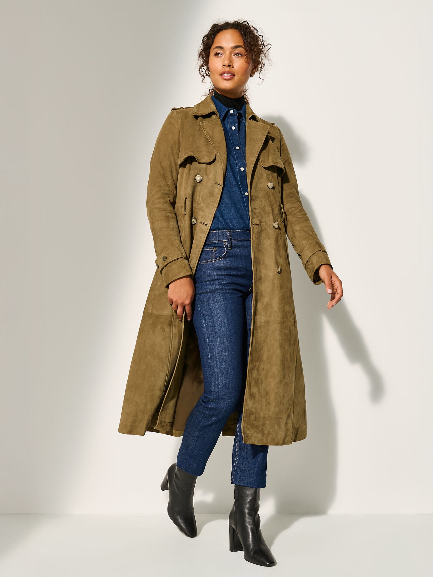 Women Trinity Khaki Trench Coat