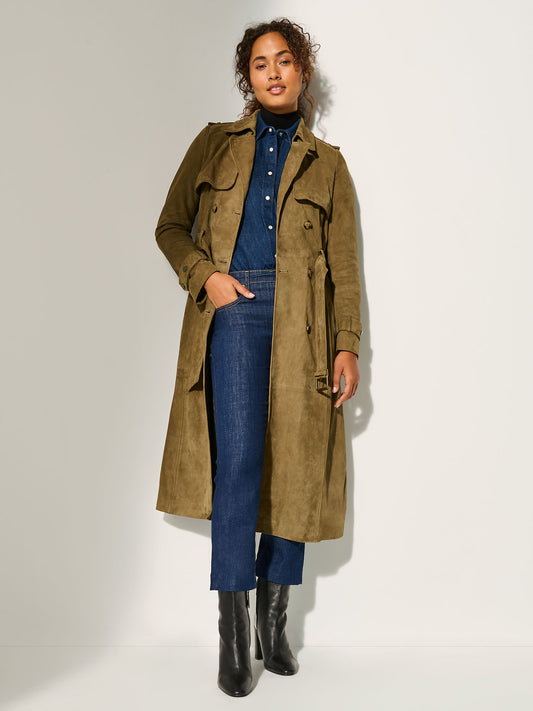 Women Trinity Khaki Trench Coat
