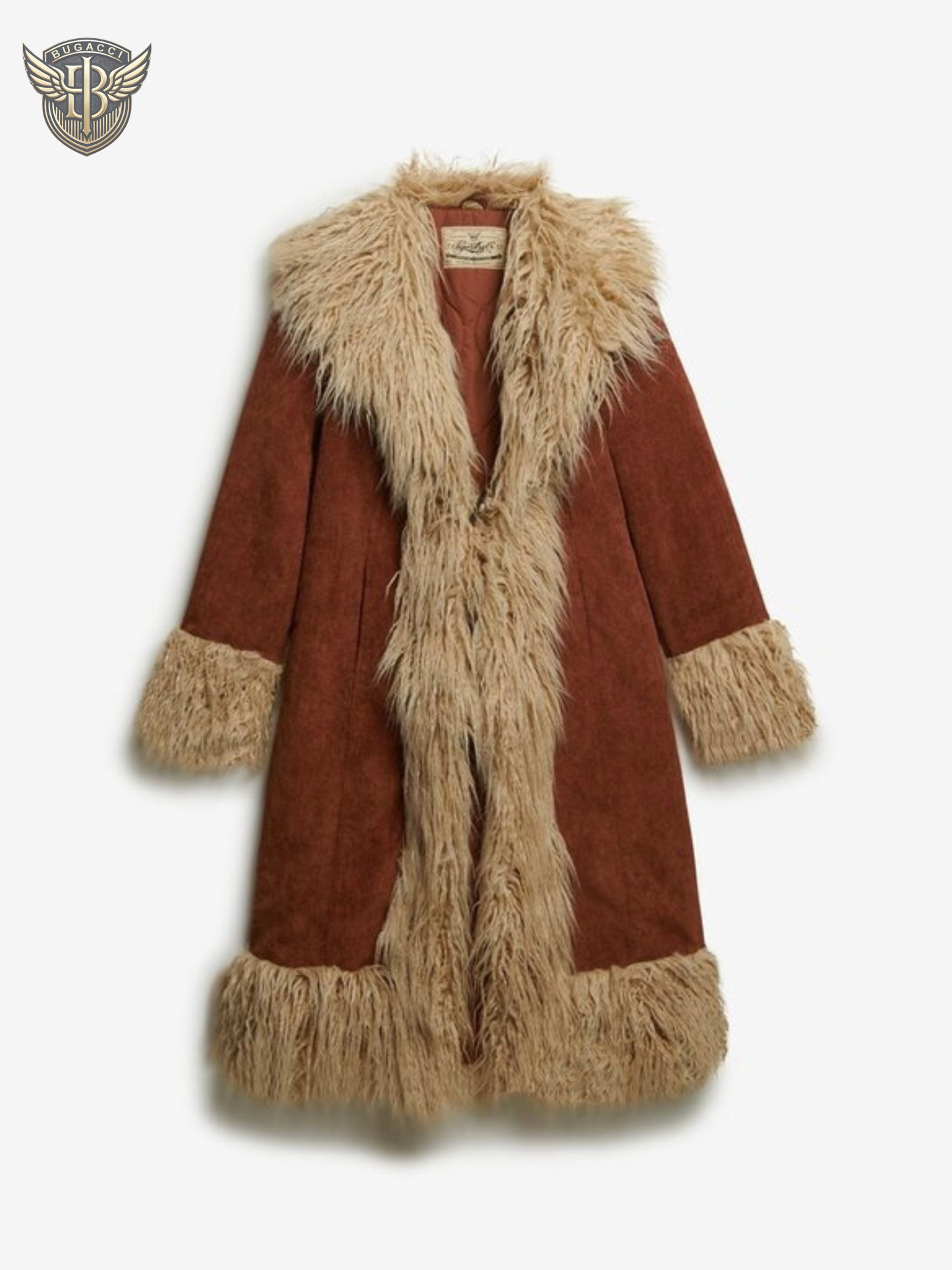 Women Brown Afghan Penny lane Coat